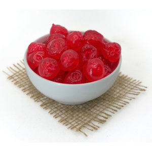 cireșe confiate in bol